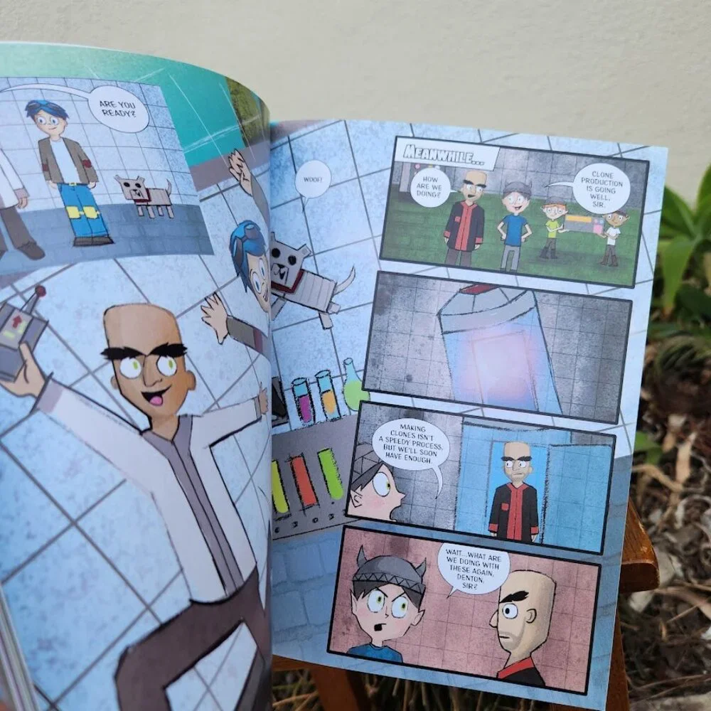 Trayaurus and the Enchanted Crystal Comic Book DanTDM Minecraft comicbook NEW Pa